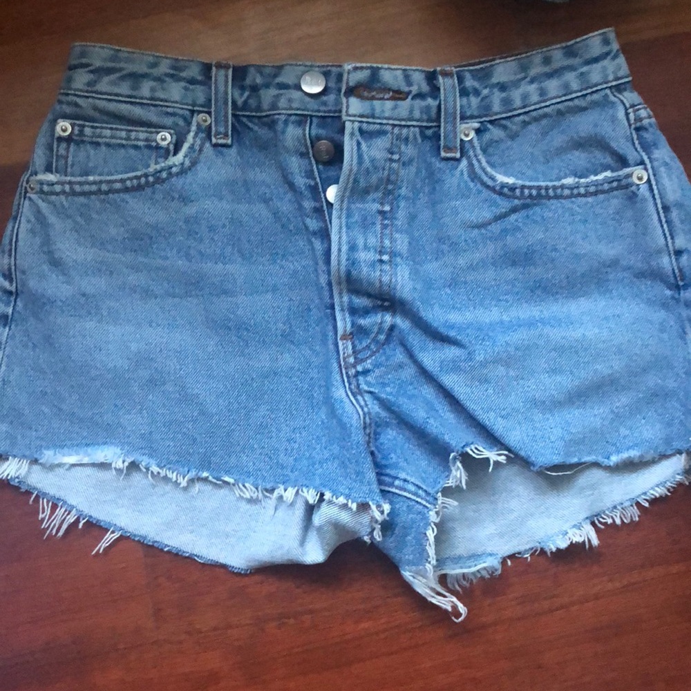 Reformation jean shorts